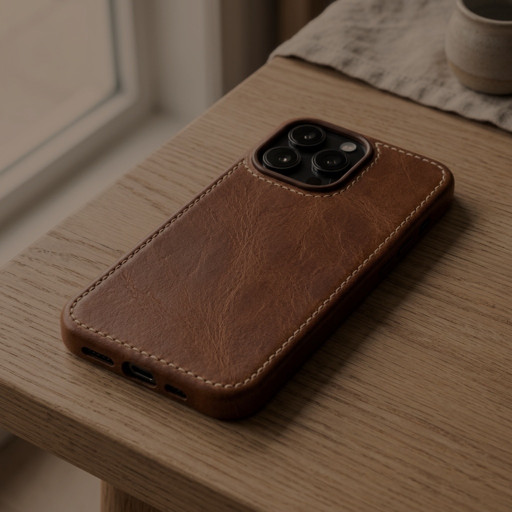 Funda Cuero Café Espresso Oscuro