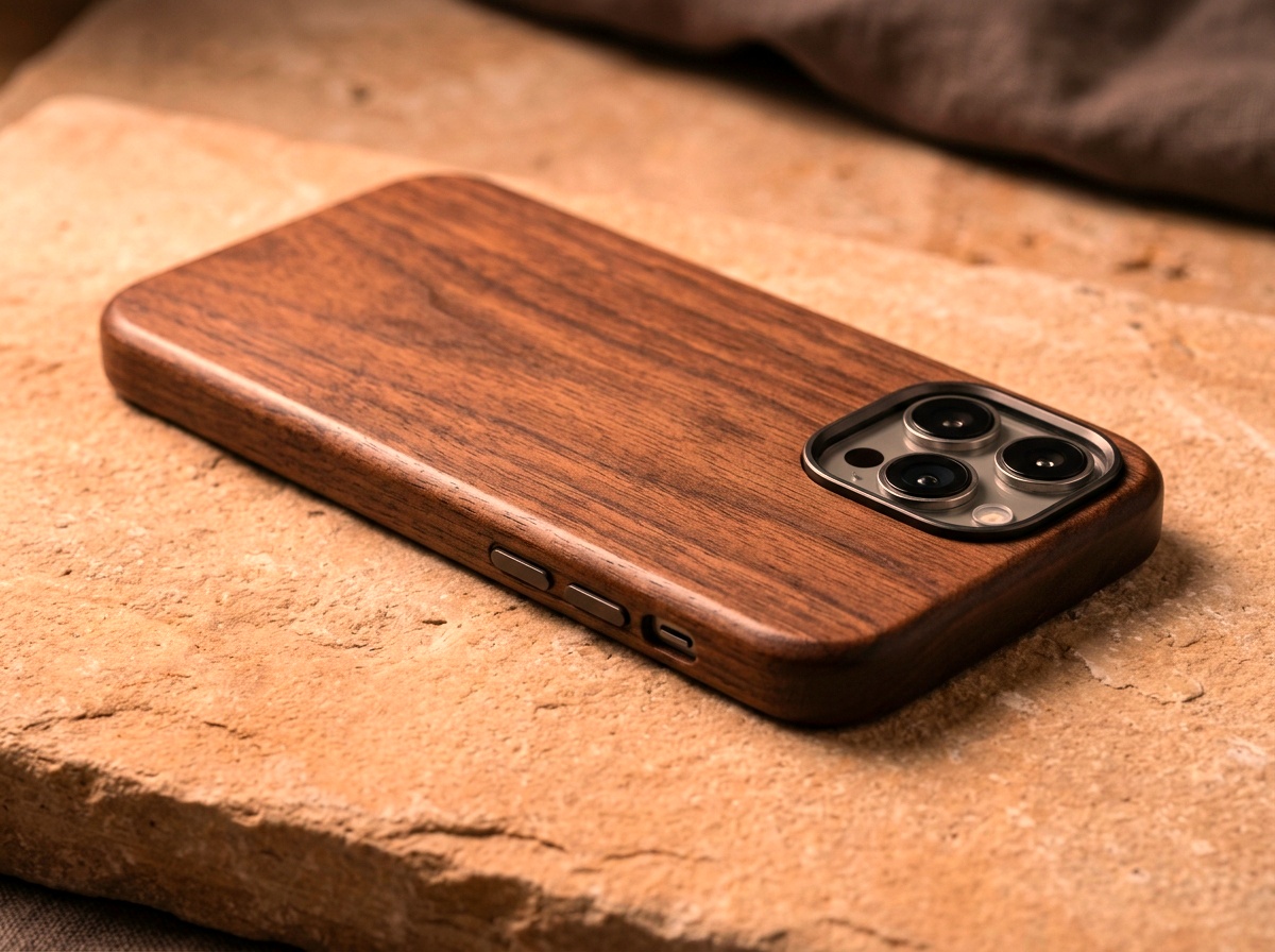 Funda Madera Cerezo con Veta Cálida
